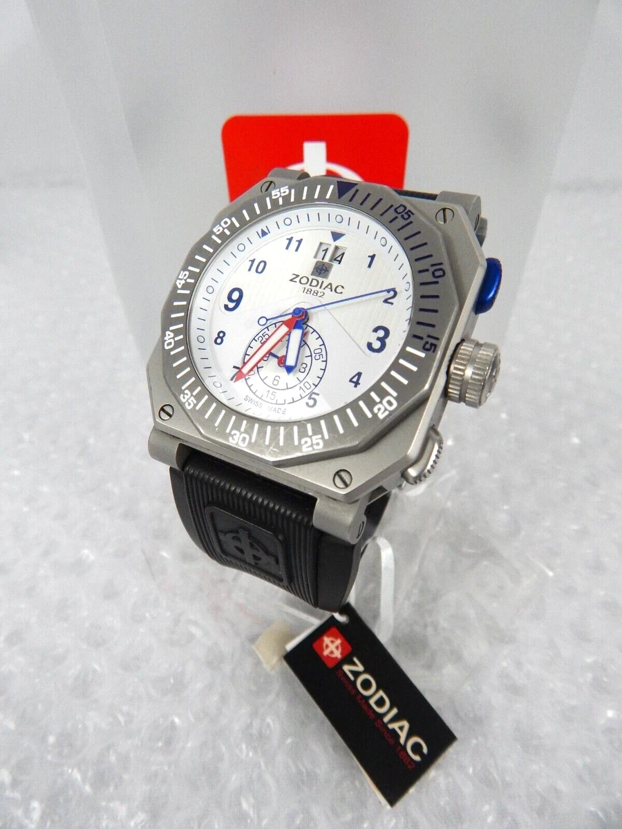 ZODIAC CHRONOGRAPH ZMX01 ZO8501 SWISS QUARTZ 46MM WATCH