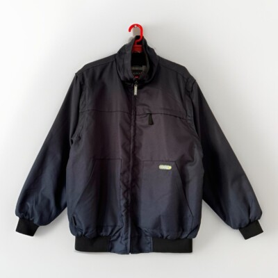 Work Jacket Large Delta Plus Reno 2-in-1 Bomber Gilet fleece-lined Security Navy