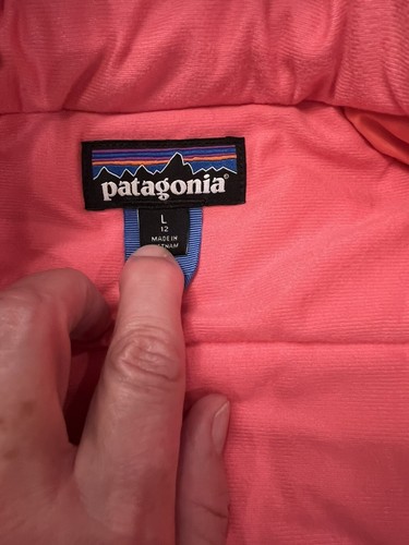 Patagonia Ski Jacket Children Pink 2 Layers Size Large (12) - Picture 9 of 13