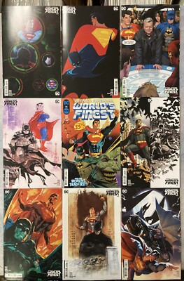 BATMAN SUPERMAN WORLDS FINEST #25 SET OF 9 1:50,25 SUBIC WARD VARIANT COMIC BA