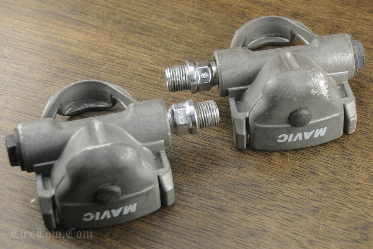 PÉDALES DE VÉLO DE ROUTE VINTAGE LOOK MAVIC SANS CLIPS 9/16 tour