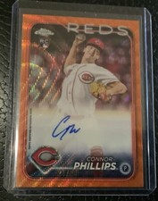2024 Topps Chrome Update Connor Phillips Orange Refractor Auto RC 🍀