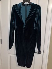 Elie Tahari Cynthia Green Velvet Dress Sz XL NWT $298