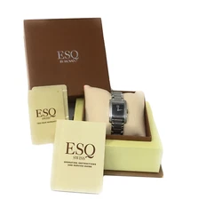 ESQ by Movado SWISS Venture Ladies' Watch 7101101 Diamond Accented S. Steel