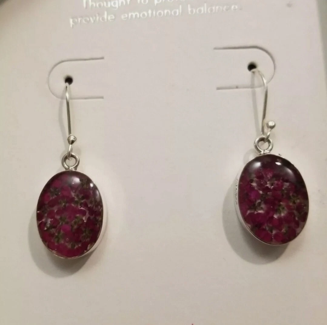 Seed and sage flower earrings deals