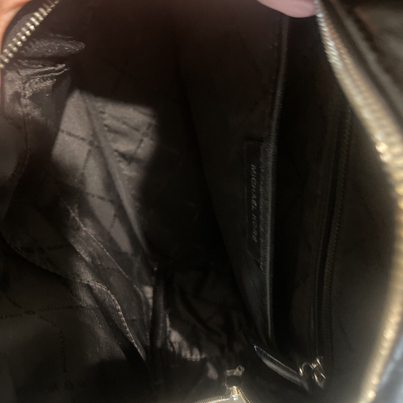 Michael Kors Abbey Medium Black Soft Leather Quil… - image 12