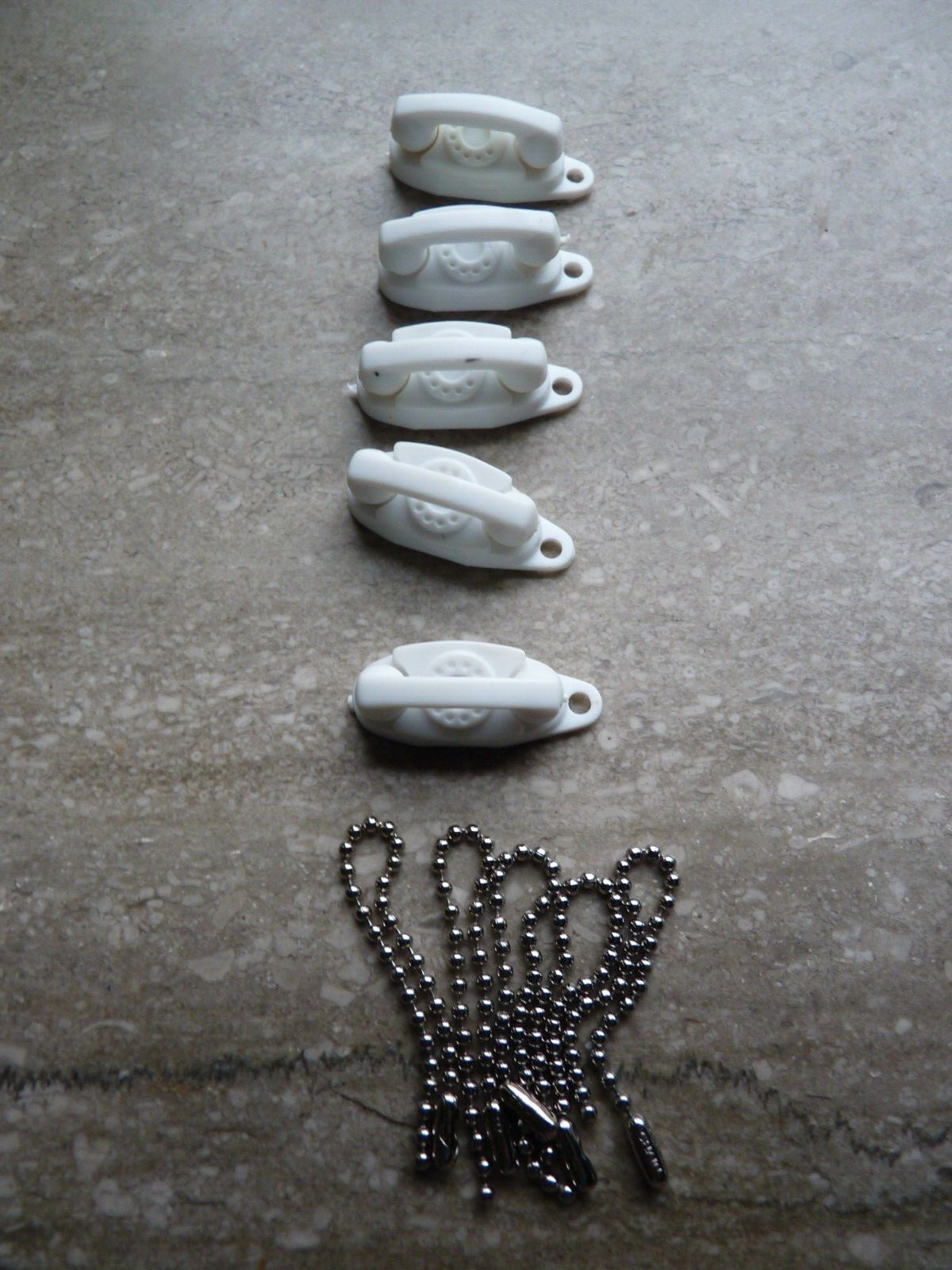 5 Vintage The Princess Phone Keychain "It's Little, It's Lovely, It Lights" NOS