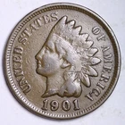 1901 INDIAN HEAD CENT G/VG FREE SHIPPING LOWEST PRICES ON THE BAY