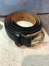 SAS Black Genuine Pebbled Leather Men's Belt Sz 44 Made In USA