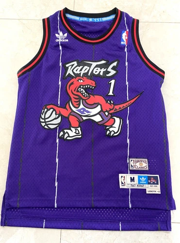 Tracy McGrady #1 Adidas  1997-1998 Toronto Raptors  Stitched Youth M Jersey