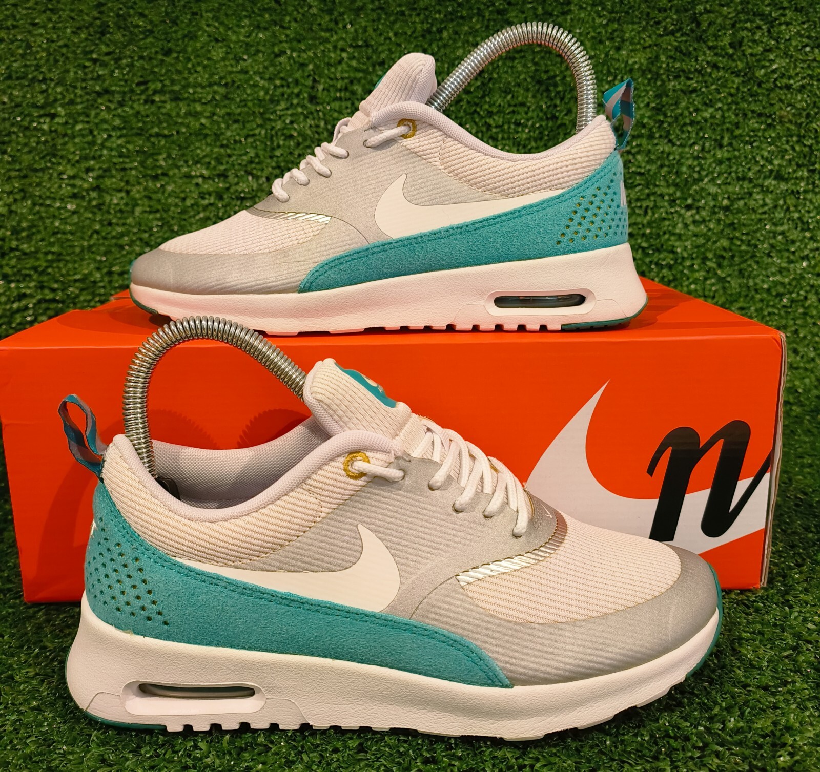 khaki air max thea trainers