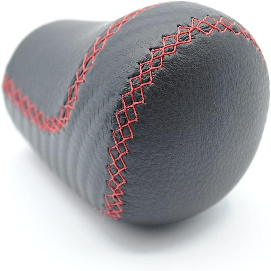 Black Leather Red Stitch Shift Knob SPARCO-CORSA From JAPAN | eBay