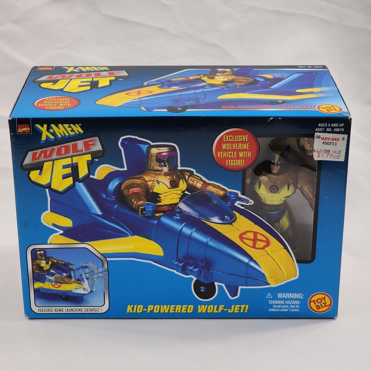 Marvel X-Men Wolverine Wolf Jet With Exclusive Figure 1998 Toy Biz