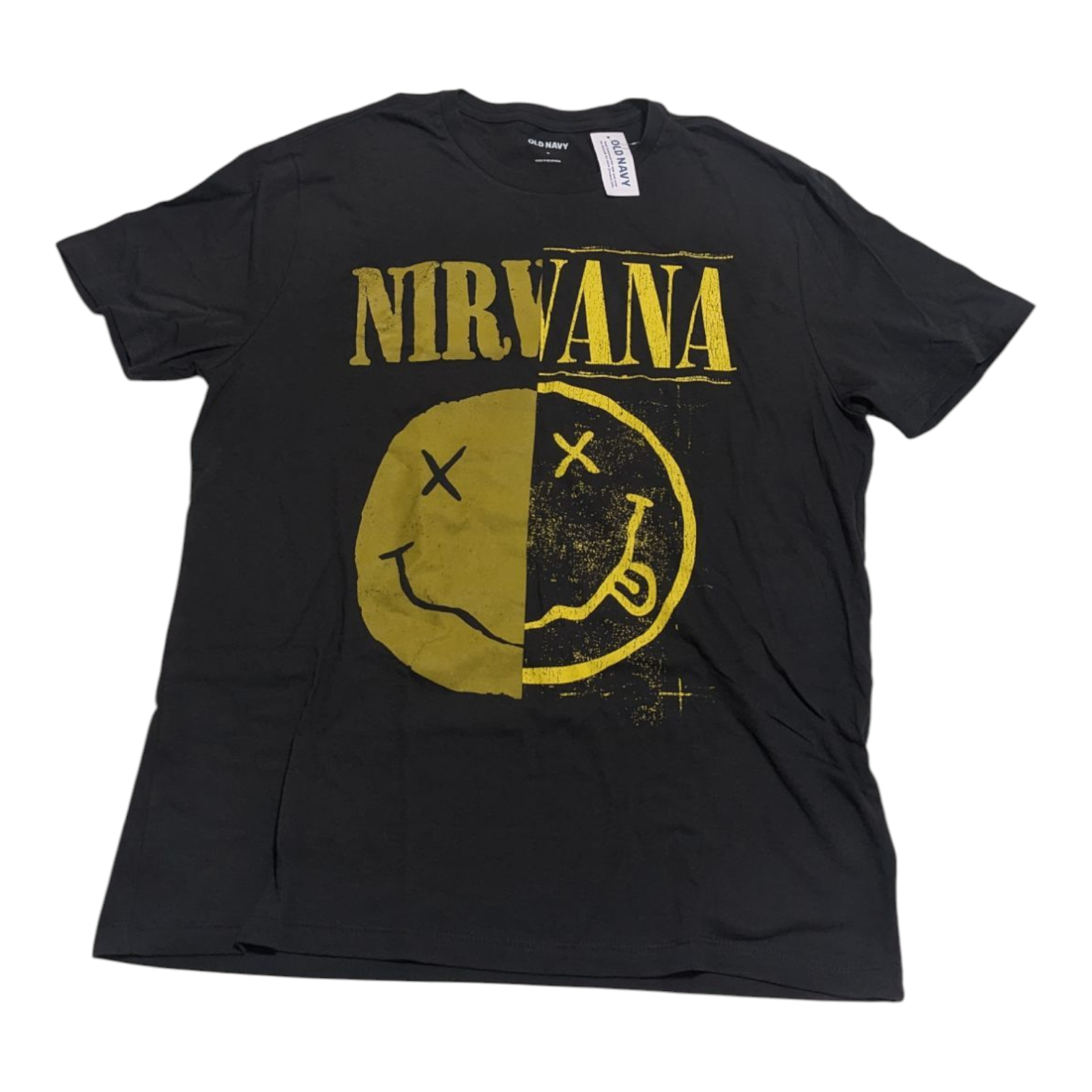 Old Navy Nirvana Smiley Face Graphic Tee Medium NWT