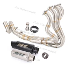 For Kawasaki Ninja ZX6R ZX636 2009-2023 Tips Muffler Exhaust System Header Pipe
