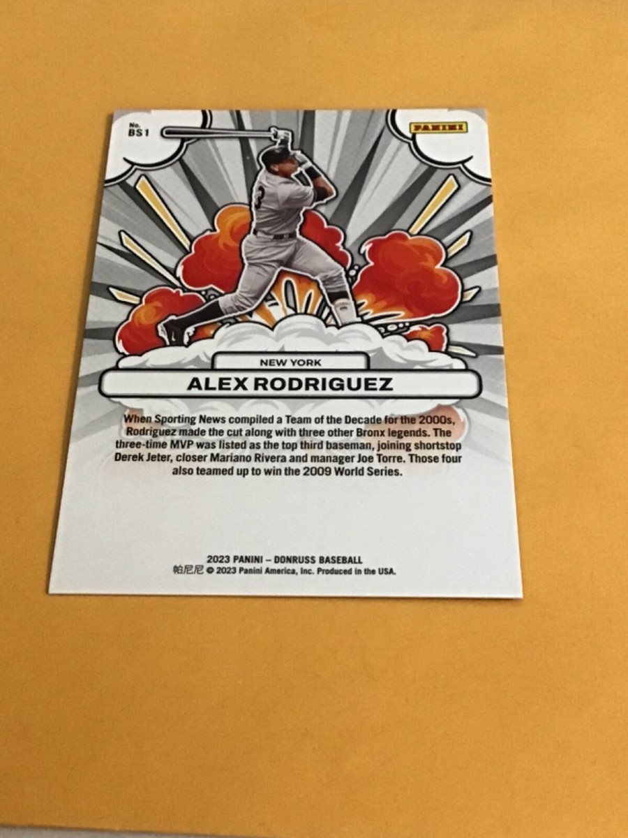 2023 Panini Donruss Bomb Squad Alex Rodriguez #BS1 44/99 SP Nice