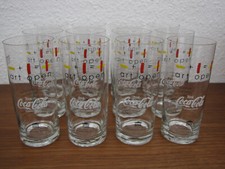 Coca Cola "art open" Dieter W. Liedke Mallorca 12 Gl&auml;ser 0,3 l