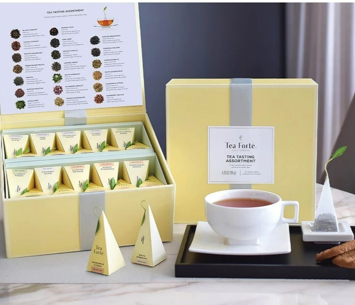 Fort&eacute;, Large "tasting Assortment" Tea Chest Gift Box Of 40 
