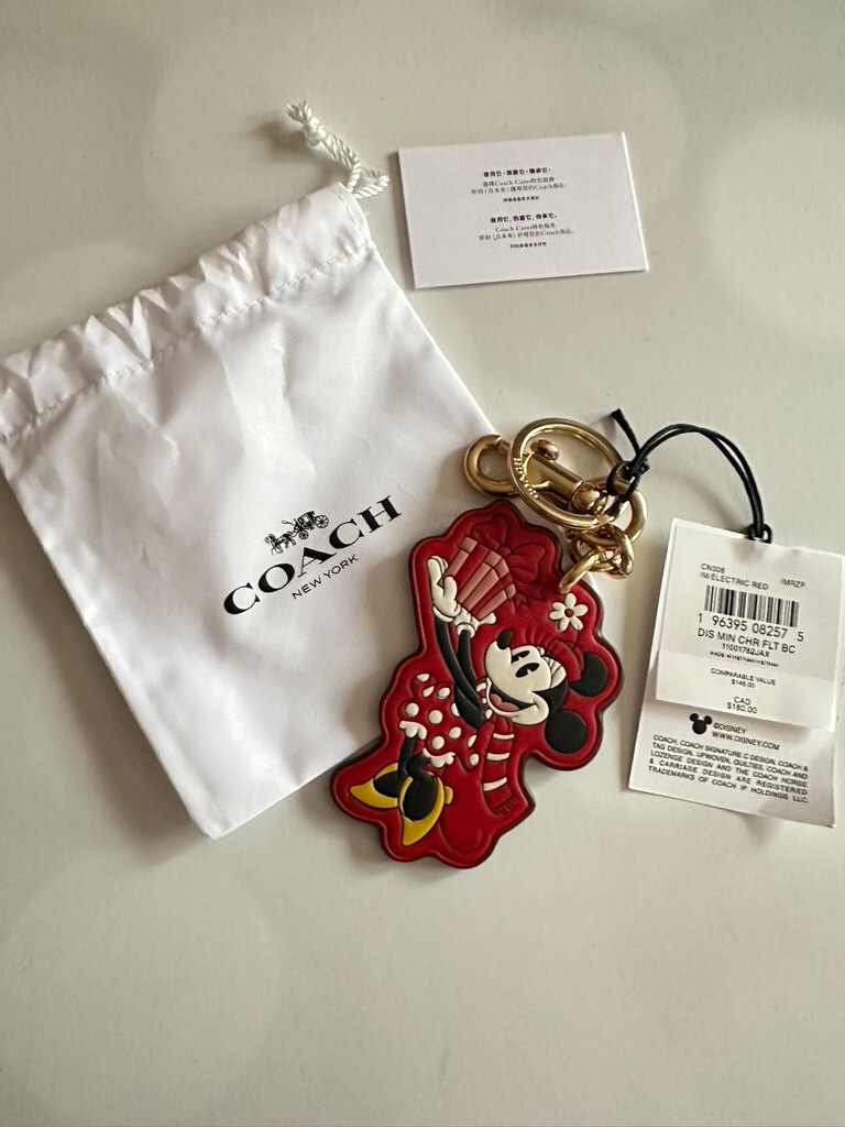 NWT Disney X Coach Minnie/Mickey Mouse Bag Charm -CN008 | eBay