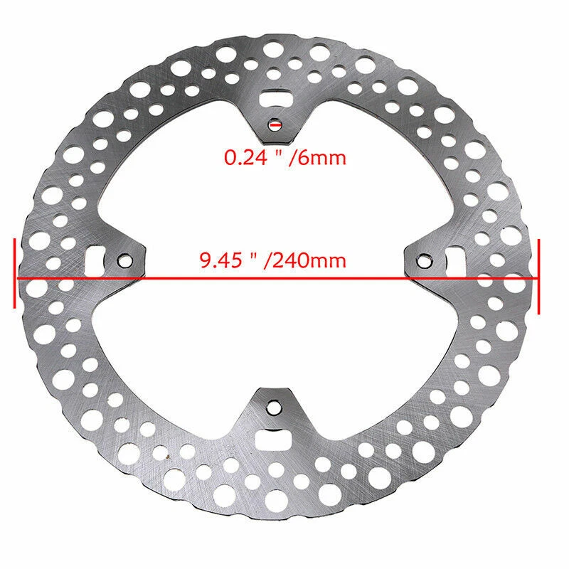 Rear Brake Disc Rotor For Honda CR125E 2002-2008 CR125R 2002-2008 CR250E 2002-08 - Image 2 of 3
