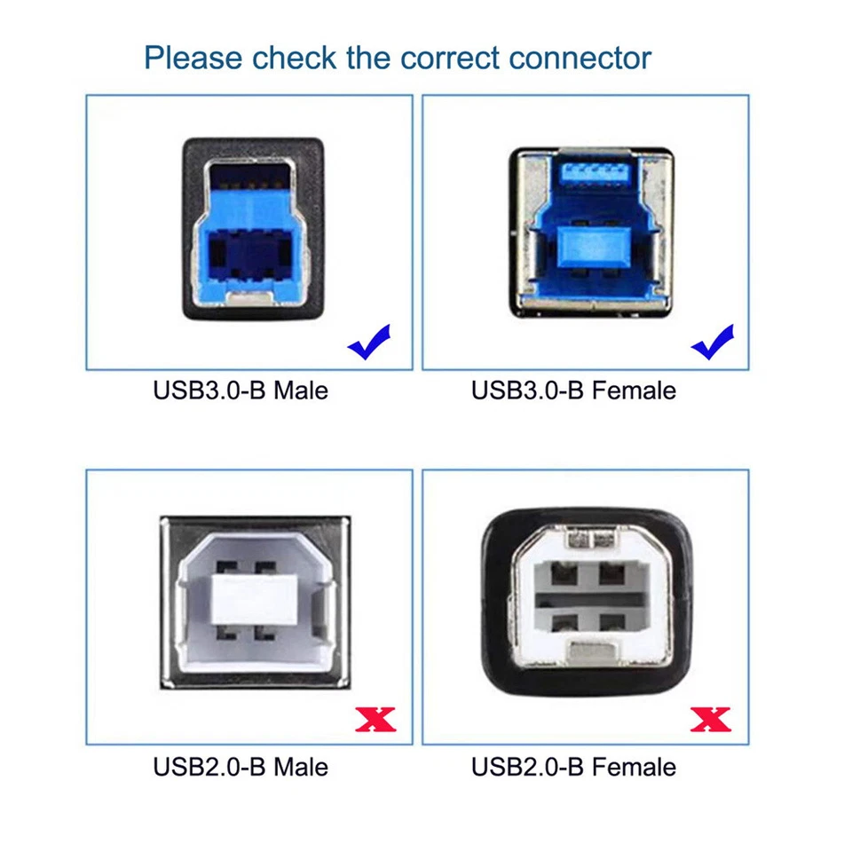 CY USB 3.0 Type-B Male to Type-A Male Female Extension Adapter 5Gbps for Disk - Image 3 of 4