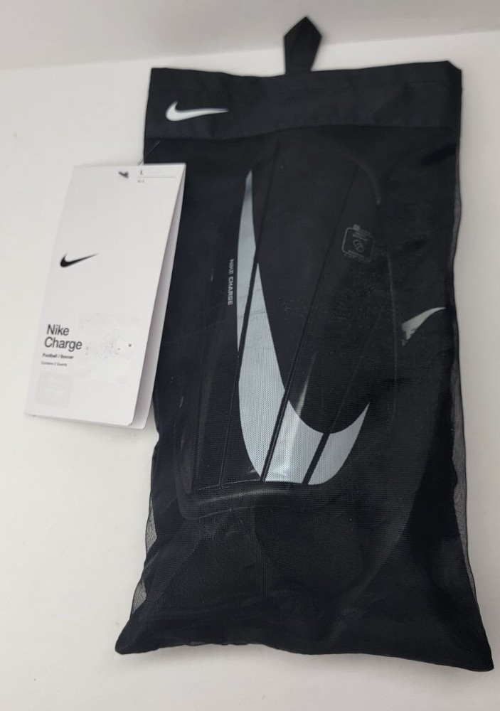Nike Charge Shin Guard Large Adult Unisex SP2164-010 Black Brand New