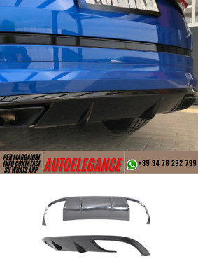 Protezione paraurti adatta per Skoda Kodiaq 1 2017-2023 (5 porte, SUV): pellicola protettiva per vernice e protezione antigraffio per bagagliaio/ paraurti (rosso carbonio