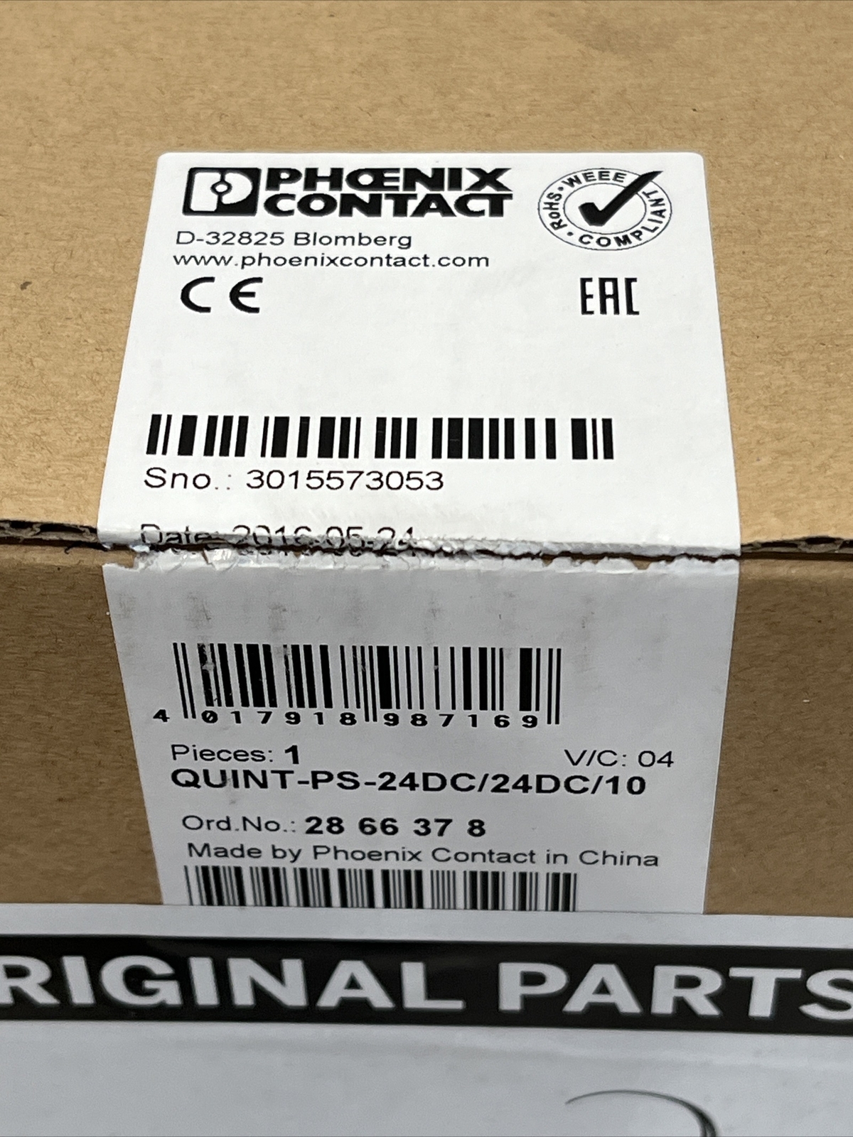 NEW IN BOX Phoenix Contact QUINT-PS-24DC/24DC/10 Power Supply 286637 | eBay