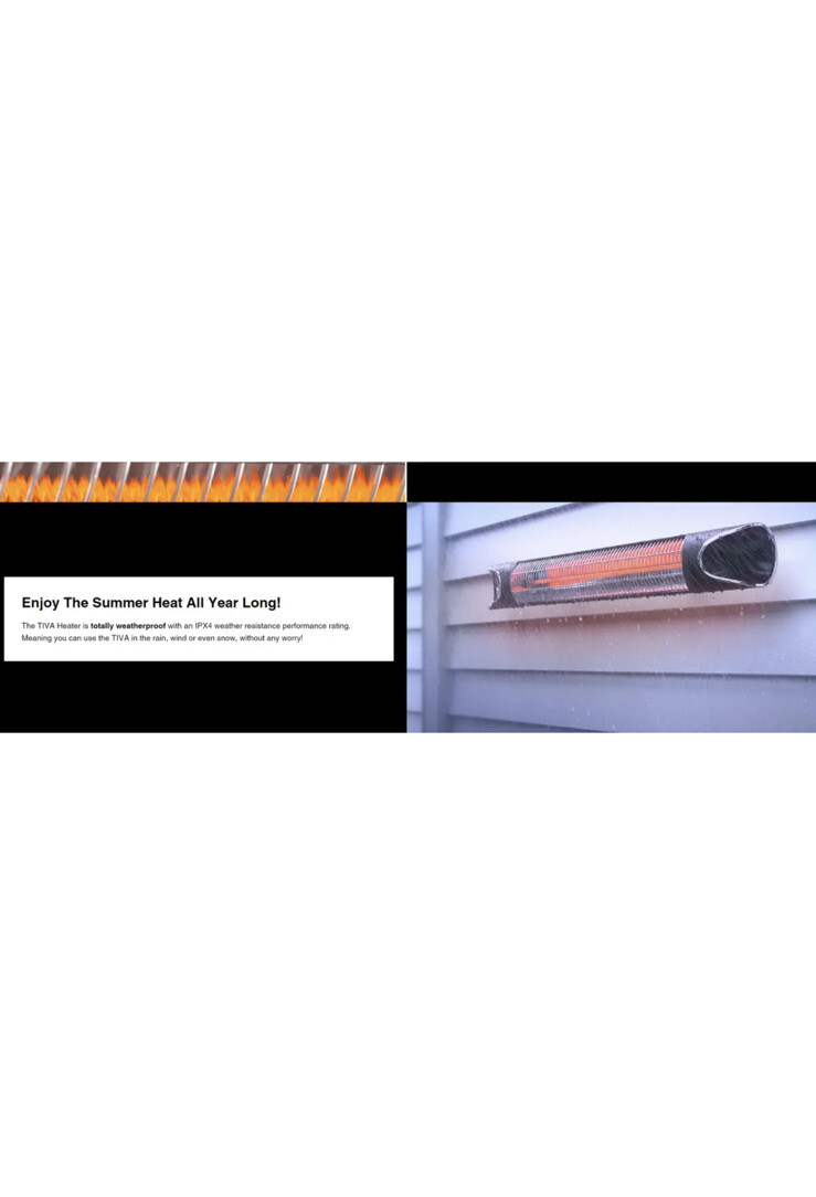 TIVA 2000W Indoor/Outdoor Patio/Lounge Heater IPX4 Weatherproof | eBay