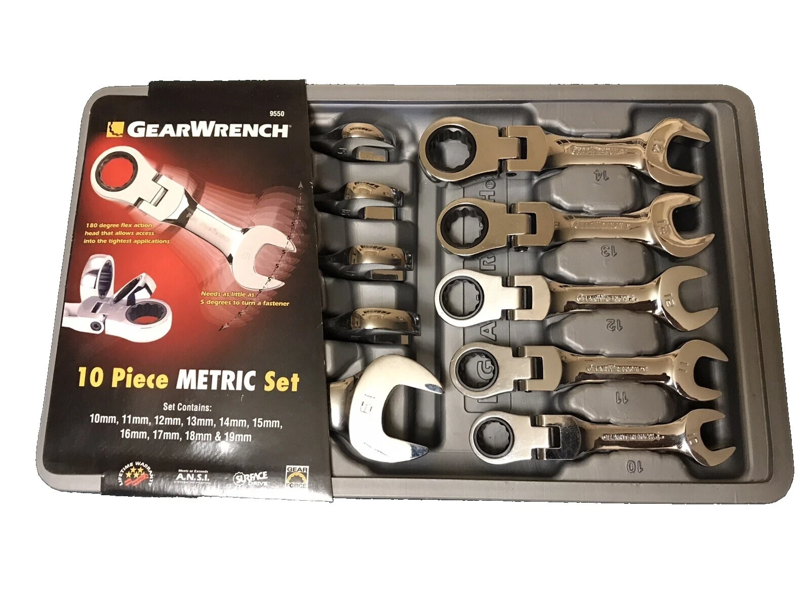 Juego de llaves de GearWrench Automotive llaves inglesas de mano