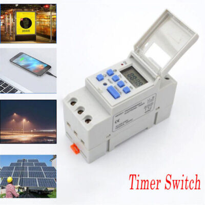 THC15A AC220V  Digitales LCD Programmierbares Timer-Schalterrelais 16A Ampere