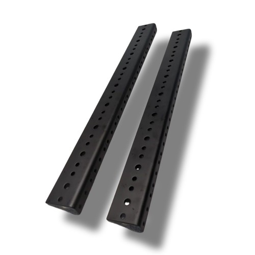 9u EIA 2-Pcs Rack Rails Sturdy Thick Steel Full Hole Durable Black E ...