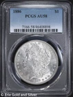 1886-P $1 Morgan Silver Dollar PCGS AU 58