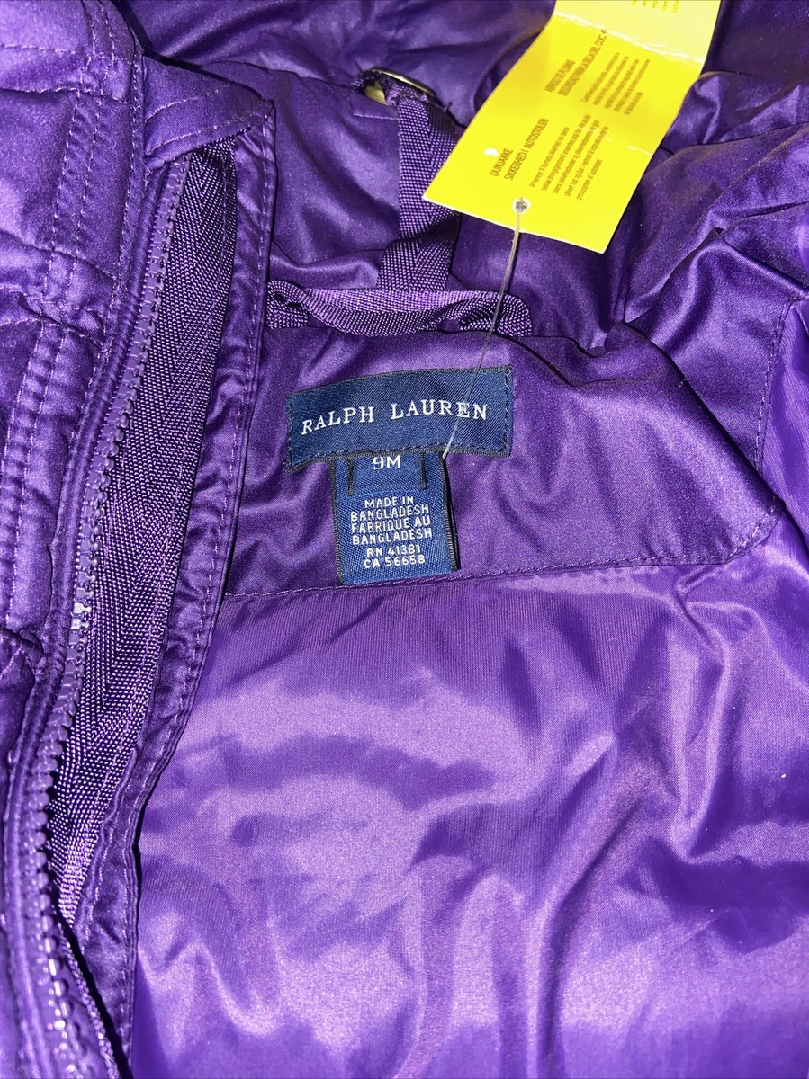 Polo Ralph Lauren Girls CLG Purple 9 Months Jacket | eBay