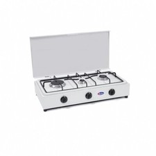 GASHERD 3 FLAMMEN LPG/METHAN GRILL PLATTE AUSZIEHBAR PARKER ITAL