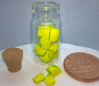 Key Lime Fudge Miniatur Süßigkeitenglas Puppenhaus Maßstab 1/12