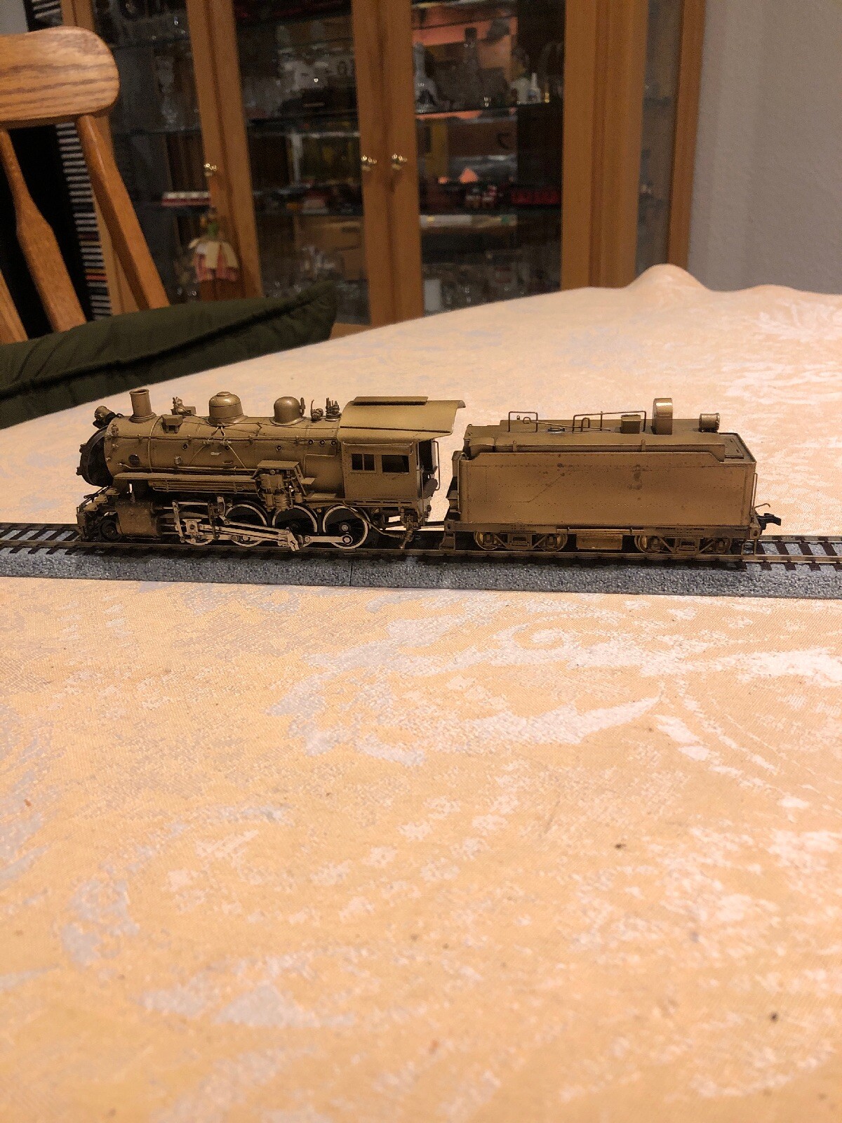 Vintage United Brass 2-8-0 Locomotive And Tender Vintage United Brass 2-8-0 Locomotive And Tender