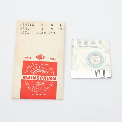 NOS Newall N-Dur-All 4 x 9 x 15.25 Watch Mainspring Part Watchmakers (G7D9)