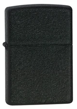 Zippo Windproof Lighter, Black Crackle, 236, New In Box