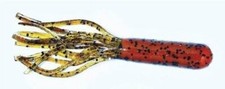 DRY CREEK Skirt Chaser Tube, 3 1/2", Orange Craw, 8/Pack