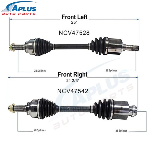 CV Axle Shaft Front Left & Right Set for Mazda 3 2.0L 2.5L Automatic 2010-2013 - Foto 2 di 11