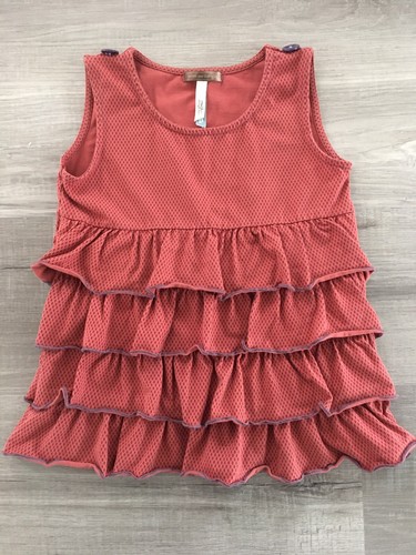 Matilda Jane Rust Tiny Polka Dot Tiered Dress Size 4 You And Me