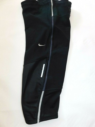 NIKE Womens Dri-Fit Mesh Athletic Workout Capri Legging Black Zip Pocket Size XS - Imagen 3 de 7