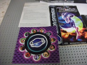 BOXED UN-USED SEGA SATURN NIGHTS INTO DREAMS 3D CONTROL PAD & GAME & BOOKLETS