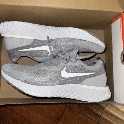 Nike Epic React Flyknit Women s 11.5/Men s 10 Wolf Gray Shoes New In Box