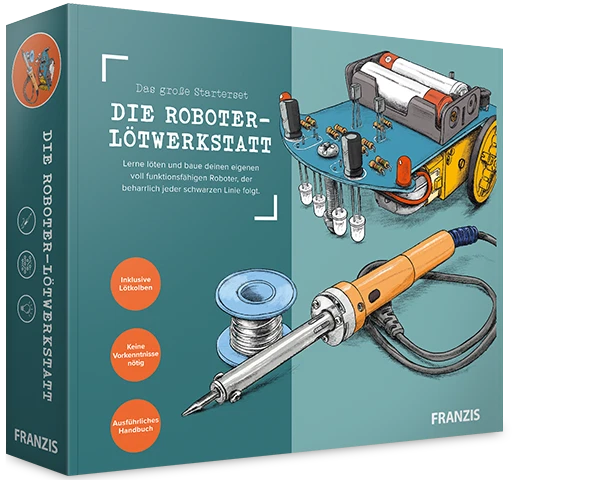 Roboter Lötwerkstatt inkl. Lötkolben löten lernen mit Roboter Lötprojekt - Bild 2 von 4