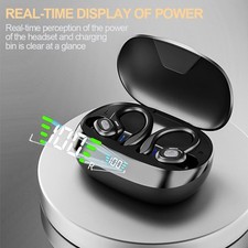 Sports Wireless Bluetooth Earphones Headphones Ear Hook Running Bass Earbuds