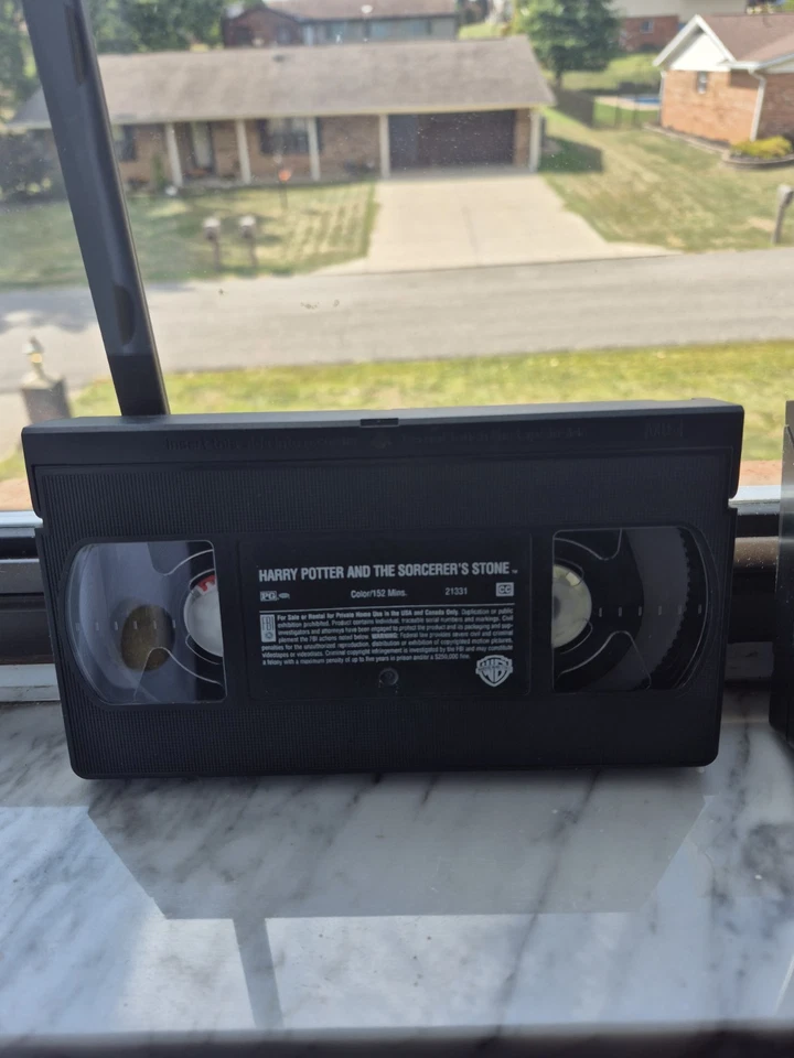 Harry Potter VHS Bundle: Sorcerer's Stone (2002) & Lost In Space (1998) Tested Foto 3 de 4