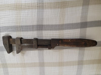 VINTAGE Whitman & Barnes Adjustable Railroad Monkey Wrench (21'')