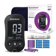 Blood Ketone Monitoring Starter Kit for Keto Diet w/ App. 10 Strips Inc